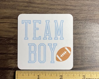 Gender Reveal Stickers, Team Boy, Team Girl