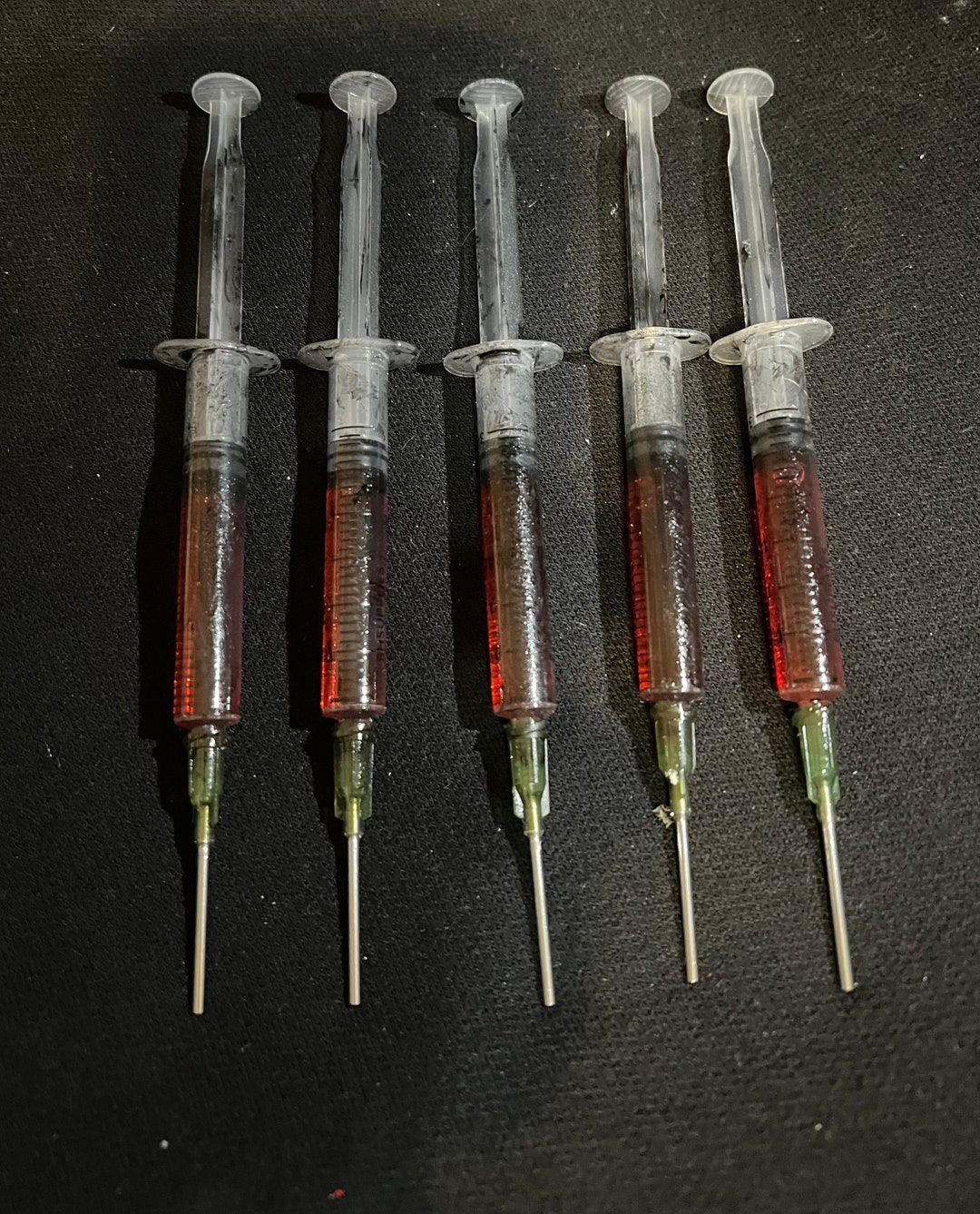 Blood Red 3ml Distressed FX Syringes With Blunt Tip pack of 5 Movie