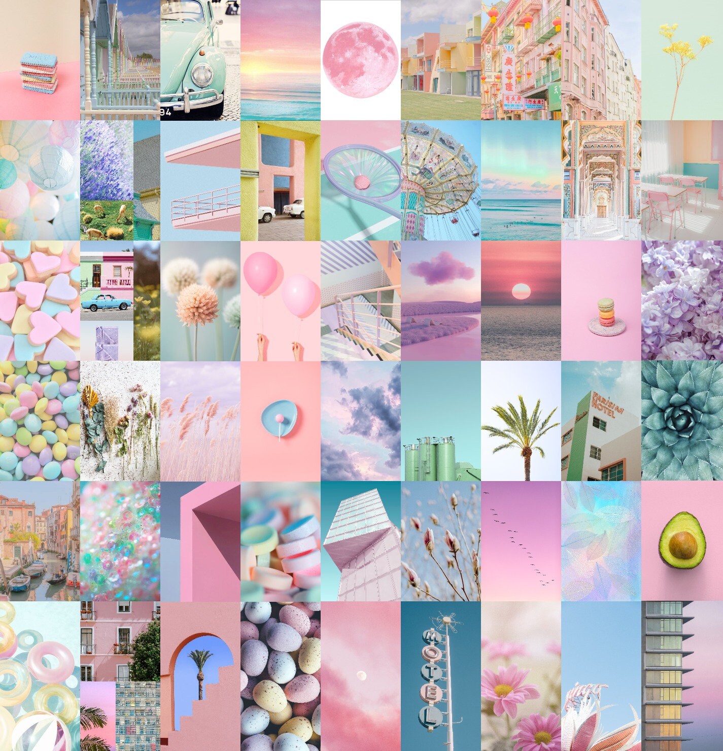 Pastel Photography Collage Kit 60 Images Digital Download Pastel pastel-photography-collage-kit-60-images-digital-download-pastel