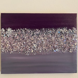 MADE TO ORDER Original Glamorous Sparkling Fine Glitter & Crushed Glass Wall Art - Bling collection #1