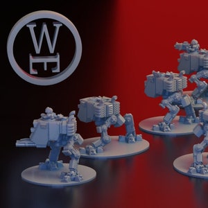 Esyrian Drop Troopers Scout Walker Set for tabletop wargaming.
