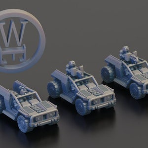 Esyrian Drop Troopers Vehicle Set for tabletop wargaming.