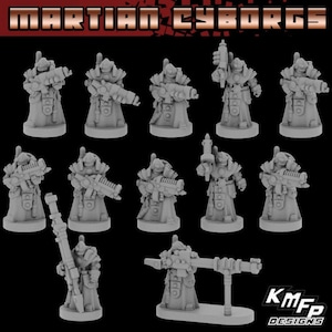 Martian Cyborg Infantry &quot;Type R&quot; for tabletop wargaming.