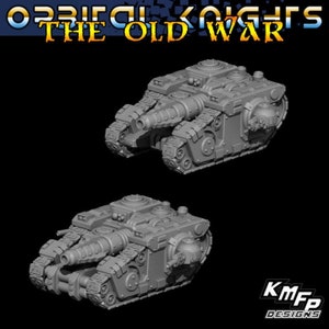 Orbital Knights Hunter Battle Tank for tabletop wargaming.