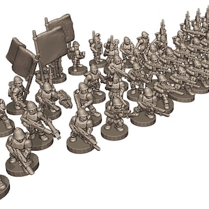 Britanica Imperialis infantry for tabletop wargaming.