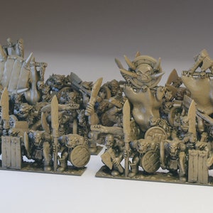 Orc Warriors specifically designed for 10mm (Warmaster) By Wakes Emporium
