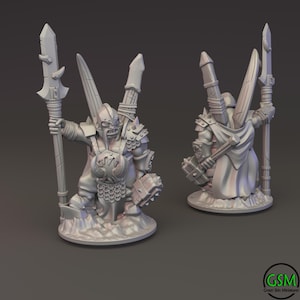 Ogre Tribes Characters (10mm Warmaster) by Green Skin Miniatures