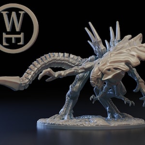 Xenomorphic X00 Primogenitor Queen for table top wargaming, Epic, and warmaster