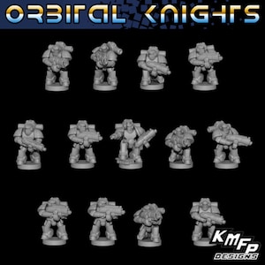 Orbital Knights Intervention Unit for tabletop wargaming.