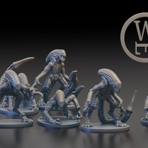 Xenomorphic X02 Warriors for table top wargaming, Epic, and warmaster