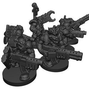 Space Orcs for tabletop wargaming (Epic) by Wakes Emporium