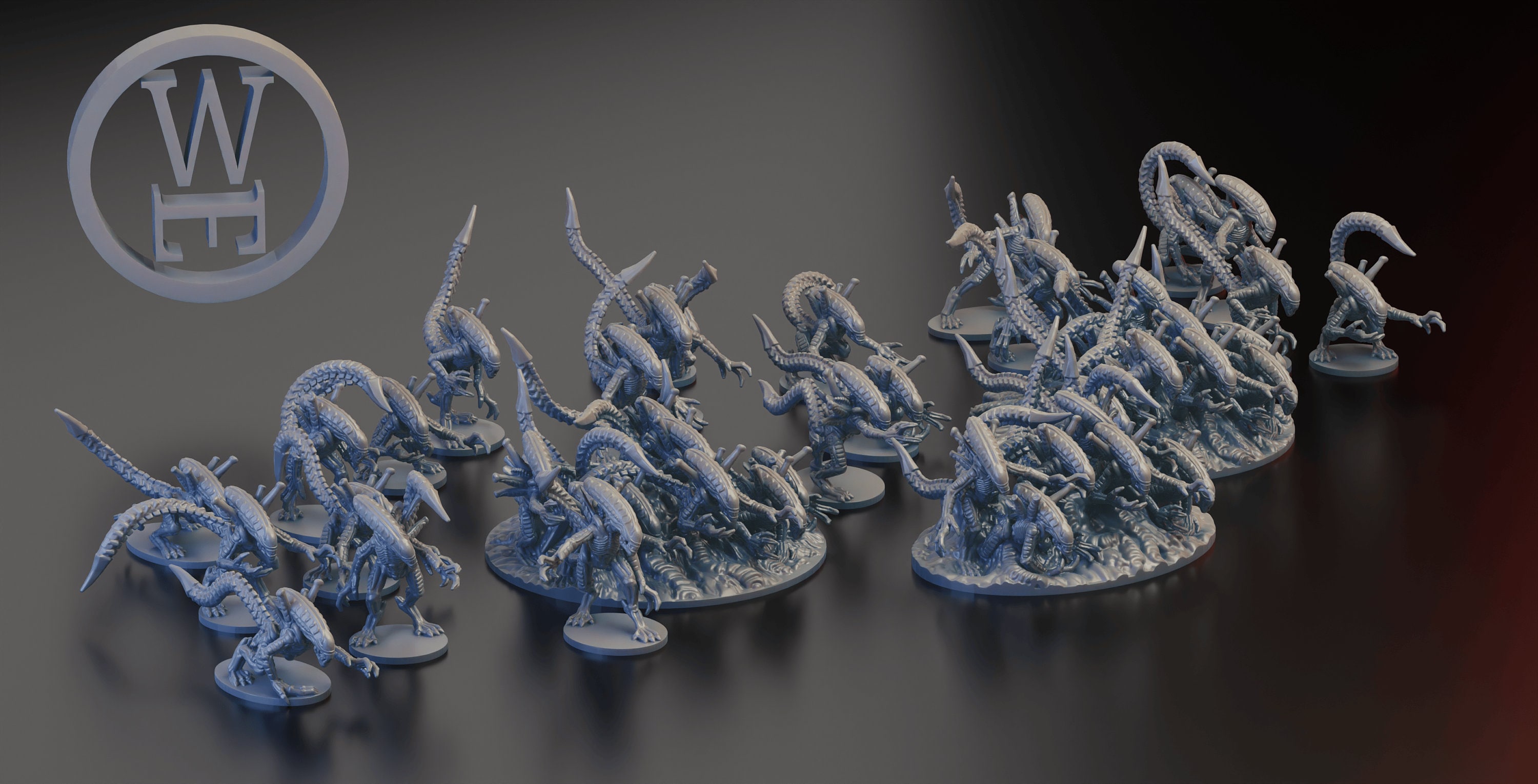 Xenomorphic X01 Warriors for table top wargaming, Epic, and warmaster