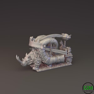Ogre Tribes War Machines (10mm Warmaster) by Green Skin Miniatures