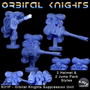 Orbital Knights Suppression Unit for tabletop wargaming.