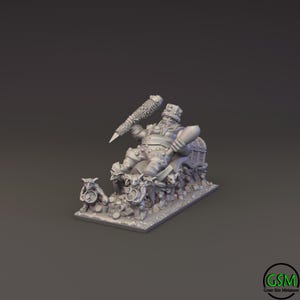 Ogre Tribes Ogre King and Court (10mm Warmaster) by Green Skin Miniatures