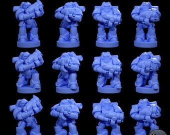 Orbital Knights Line Infantry for tabletop wargaming.