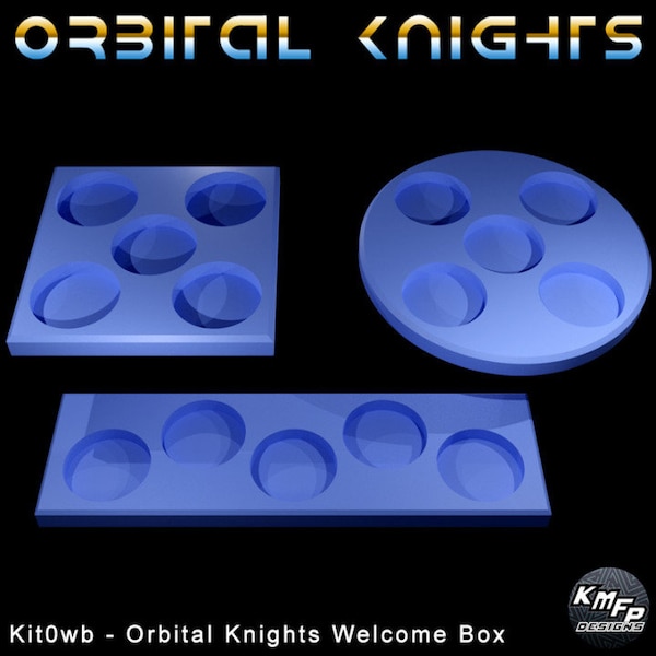 Orbital Knights Bases for tabletop wargaming.