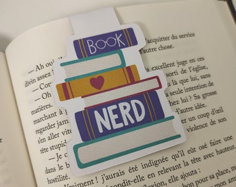 Signet magnétique Book Nerd - Bookmark - Accessoire lecture - livre - geek - booklover - marque page aimanté