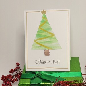 NOËL | Collection - Carte Sapin de Noël Aquarelle