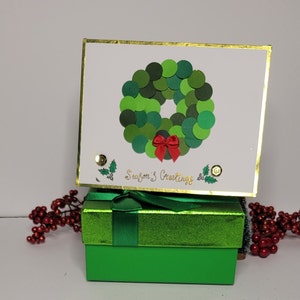 | NOËL Collection - Carte couronne de Noël