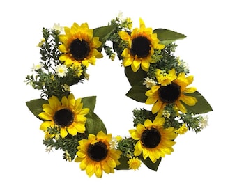 Summer Wreath, Sunflower Wreath, Housewarming Gift Ideas, Front Door, New Home Wreath, Farmhouse, Rustic Decor, Sunflower Grapevine Wreath