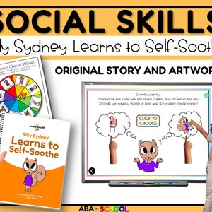 Social Skills Story self-regulation and calm down strategies Social Emotional Learning for Social Group for Special Education and ABA