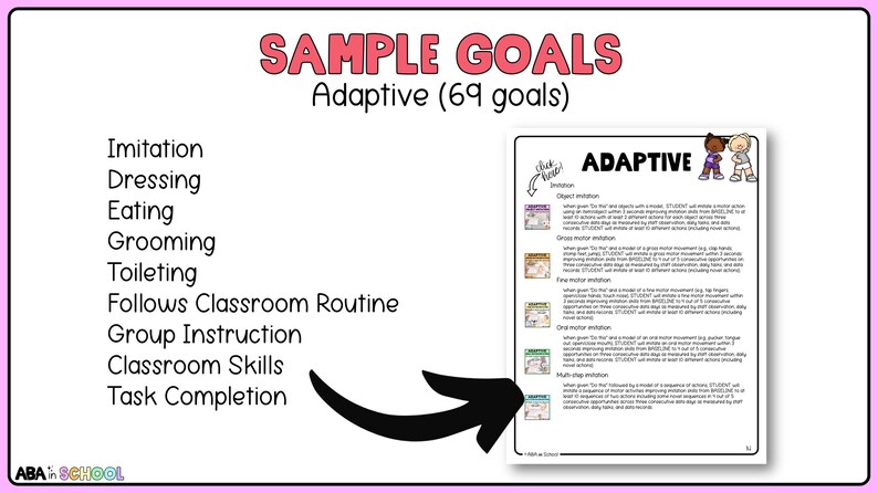 Seguimiento de objetivos y metas del IEP. Banco de objetivos del IEP. Lista de verificación de evaluación y planificación (descarga digital). imagen 14