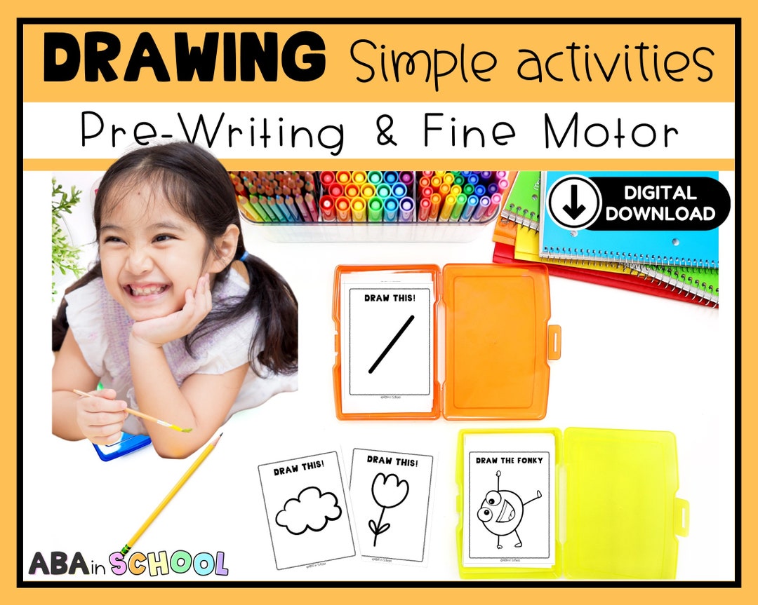Preschool How to Draw Activities - Directed Drawings for Fine Motor ...