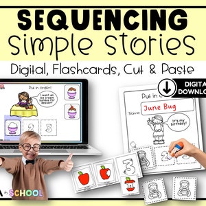 Sequencing Stories with Pictures | SIMPLE Sequence of Events Visual Skills | Special Education Speech Therapy ABA