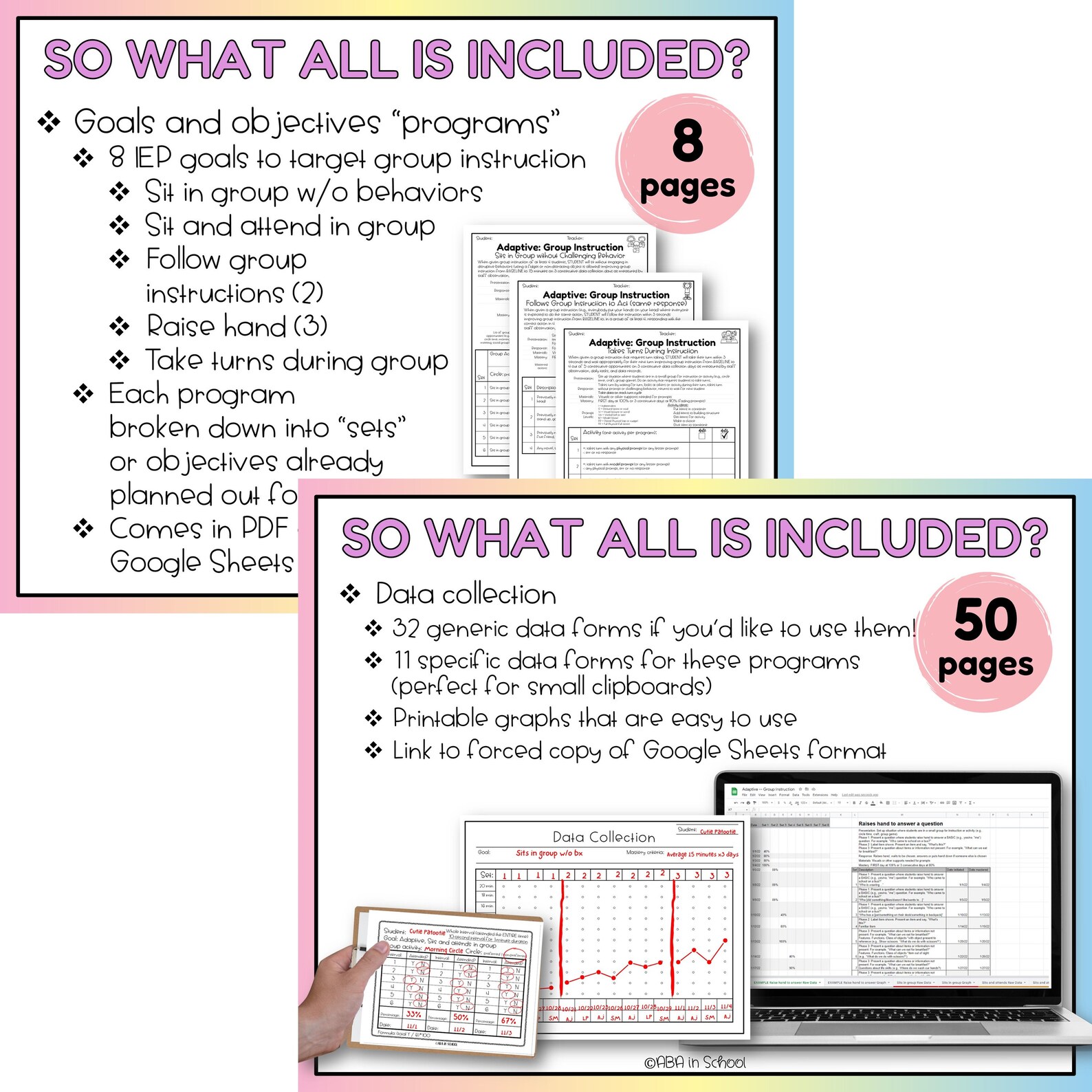 Adaptive IEP Goals | Group Instruction, Data Tracking (digital Download ...