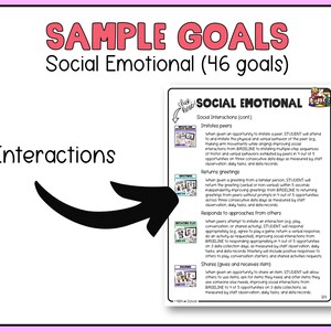 Seguimiento de objetivos y metas del IEP. Banco de objetivos del IEP. Lista de verificación de evaluación y planificación (descarga digital). imagen 18