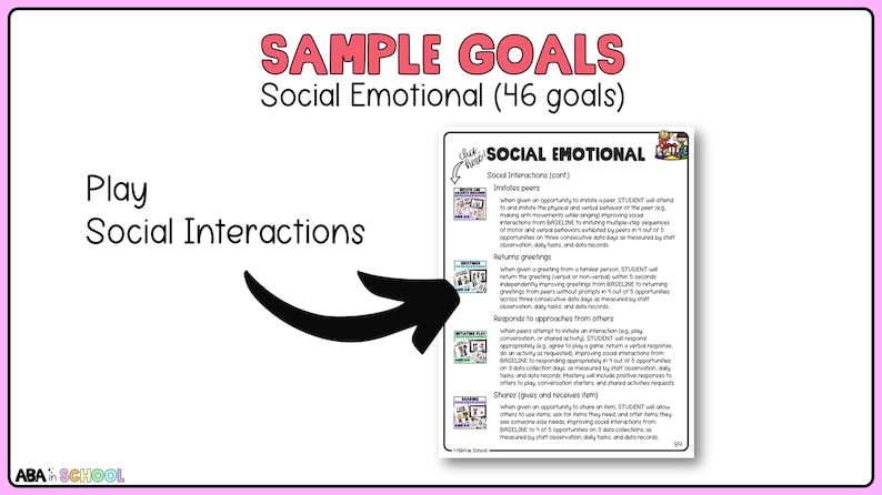 Seguimiento de objetivos y metas del IEP. Banco de objetivos del IEP. Lista de verificación de evaluación y planificación (descarga digital). imagen 18