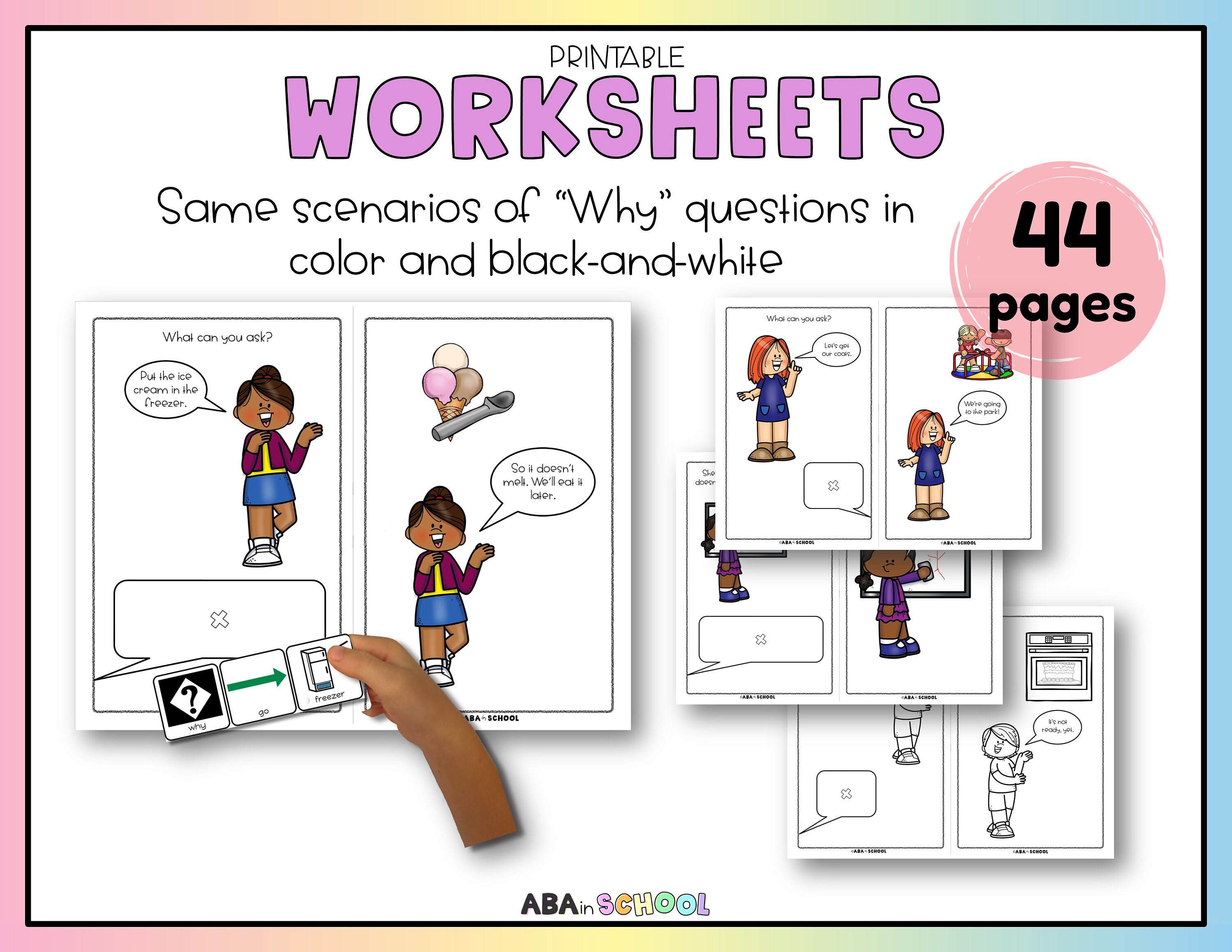 Wh Questions With Visuals Choices Requesting WHY Questions Special ...