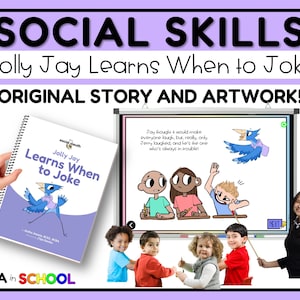 Social Skills Story LEARN TO JOKE Social Emotional Learning for Social Group Special Education and Preschool
