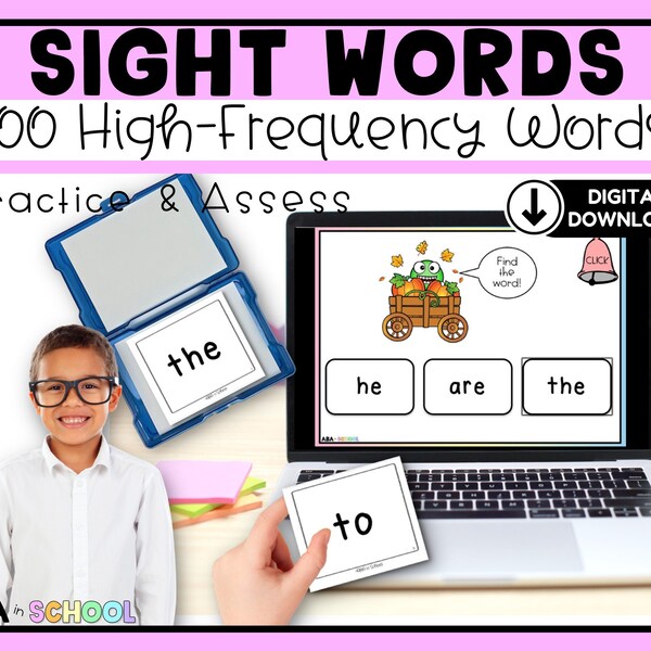 Sight Words Task Box - Etsy