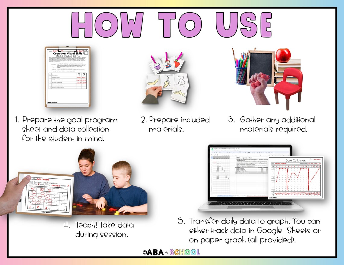 Visual Skills Cognitive IEP Goals and Objectives Tracking Special