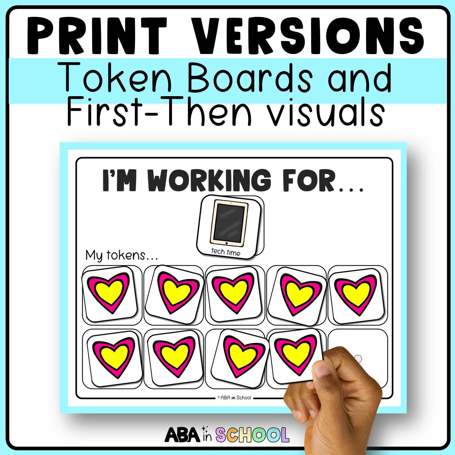 Visual Token Board Bundle: ABA Behavior Support, Autism Classroom ...