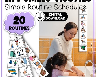 Classroom procedure visuals - Life skills bathroom shower visual schedule & more
