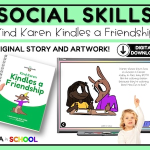 Social Skills Story FRIENDSHIP SKILLS Social Emotional Learning Special Education and Preschool Activity