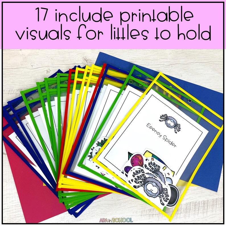 Preschool Circle Time Songs Visuals Backtoschool for Etsy Canada
