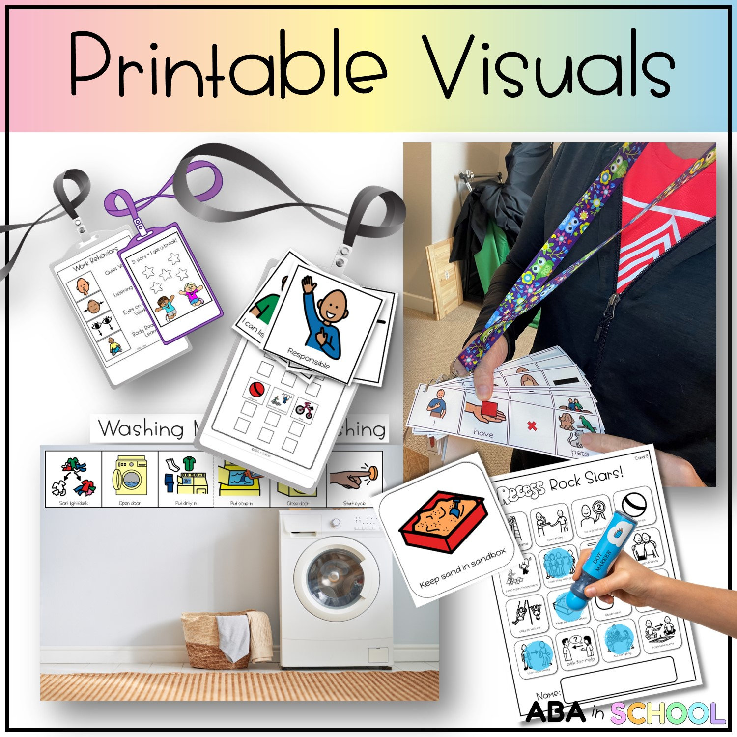 Life Skills Special Education Visuals BUNDLE Speech Therapy Etsy