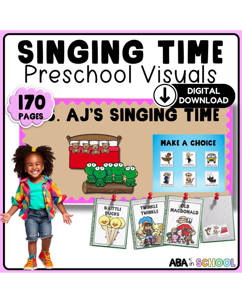Puede incluir: Una ayuda visual colorida para ni&ntilde;os de preescolar que presenta una variedad de canciones, incluyendo "Five Little Ducks", "Twinkle Twinkle Little Star" y "Old MacDonald". La ayuda visual incluye im&aacute;genes y texto para ayudar a los ni&ntilde;os a aprender las canciones.