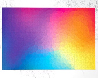 Ponderium Gradiëntpuzzel - 1000 stukjes - Grote kunstpuzzel voor volwassenen - Modern, mooi, uniek en premium kwaliteit
