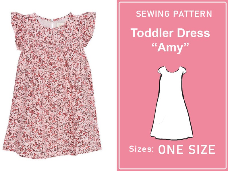Toddler Summer Dress Sewing Pattern PDF Girl Dress Pattern PDF Kids A Dress Pattern PDF Sewing