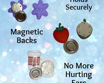 Magnetic Buttons for surgical ponytail scrub cap hat headbands masks ear savers medical surgery ears magnet button mask euro style surgeon