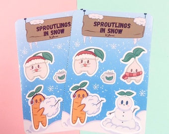 Sproutlings in Snow | Sticker Sheet