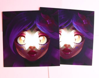 Neeko LoL Print | League of Legends Fanart 6x6 Portrait Print | Wall Art | Mini Print