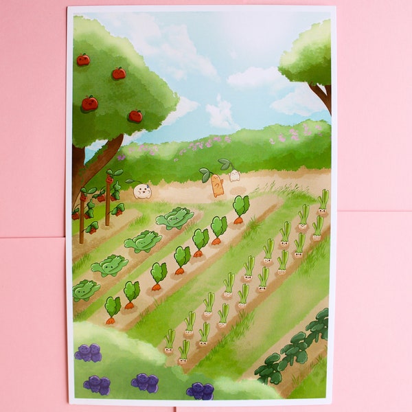 Sproutling Farm Print | Wall Art | Mini Print | 6x9 Print