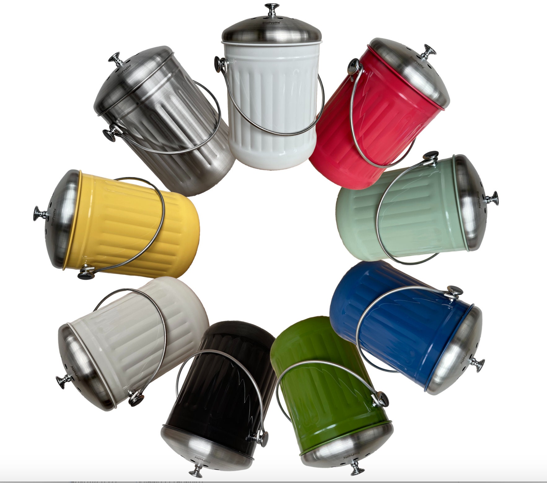 Bio Waste Bin With Inner Bin, Kitchen Composter, 5 Liters, With a Set ...