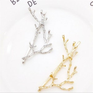 Elegant Metal Tree Branch 2 Hairpins Hair Clips for Women barrettes Female Headwear Alloy Hair Accessories Hair Clip New Inactive image 2